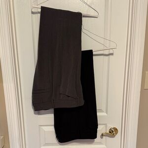 Eddie Bauer Tall Blakely Fit Black and Gray Trouser Set size 8
